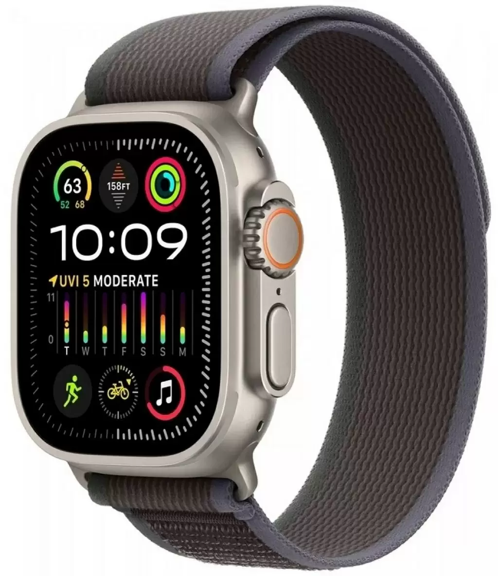 Умные часы Apple Watch Ultra 2 GPS + Cellular 49mm Titanium Case with Blue/Black Trail Loop M/L