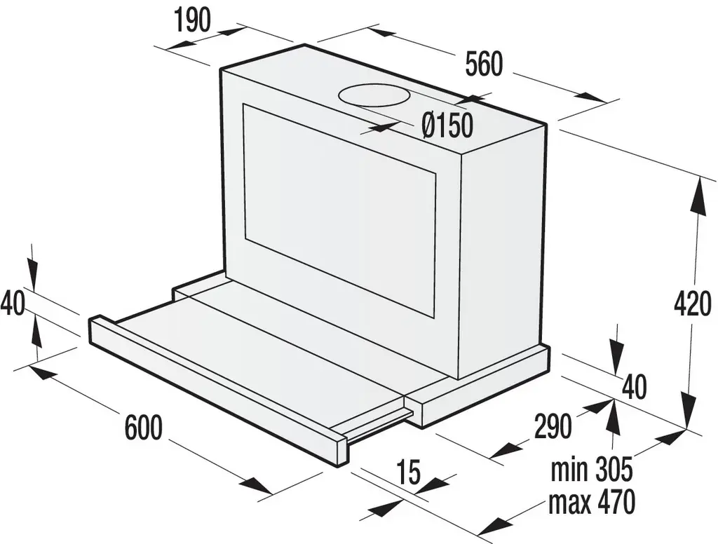 Hotă Gorenje BHP 623 E8X, inox