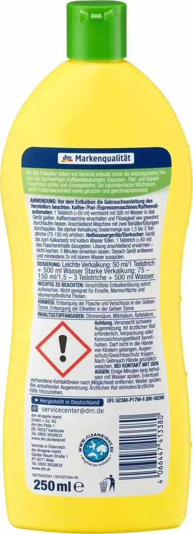 Soluție anticalcar Denkmit Bio Nature 250ml