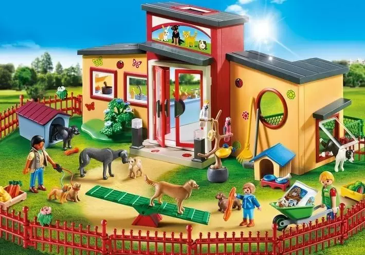 Set jucării Playmobil Tiny Paws Pet Hotel