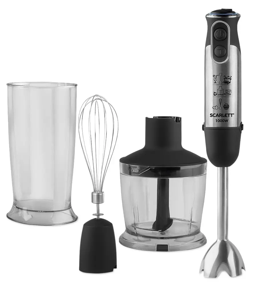 Blender Scarlett SC-HB42F50, negru/inox pe tehnoparc.md Blender Scarlett SC-HB42F50, negru/inox