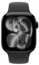 Smartwatch Apple Watch Series 11 GPS 42mm Jet Black Aluminium Case with Black Sport Band S/M