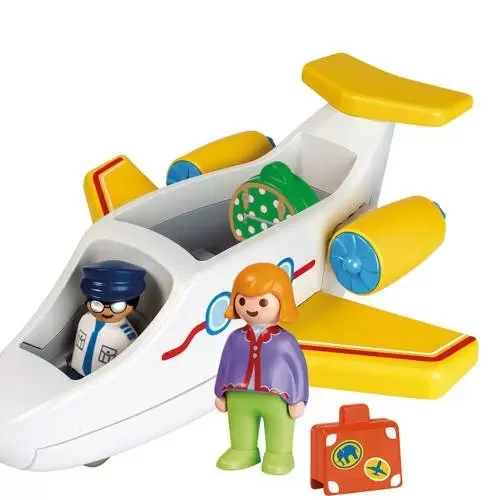 Set jucării Playmobil Airplane With Passenger