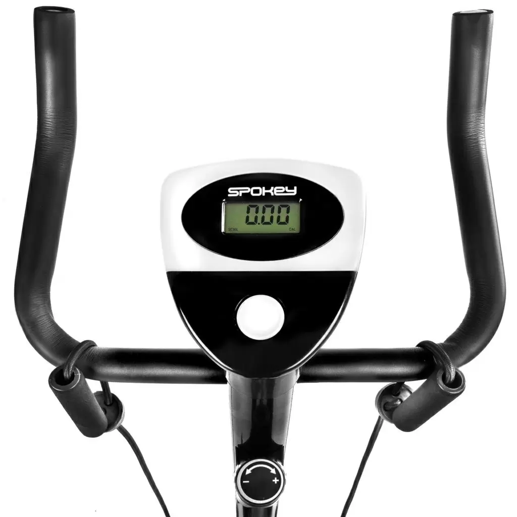 Bicicletă fitness Spokey Onego+, alb/negru