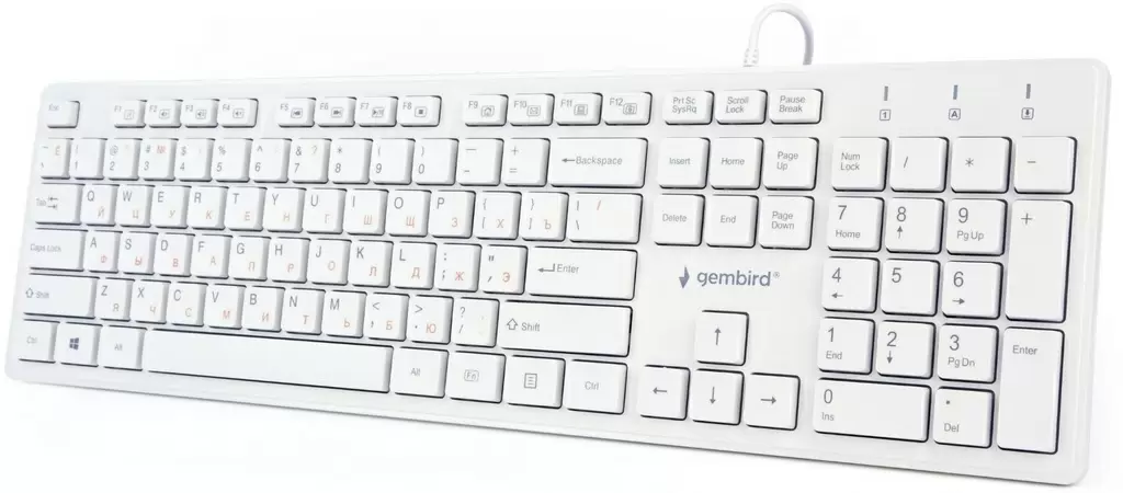 Tastatură Gembird KB-MCH-03-W, alb