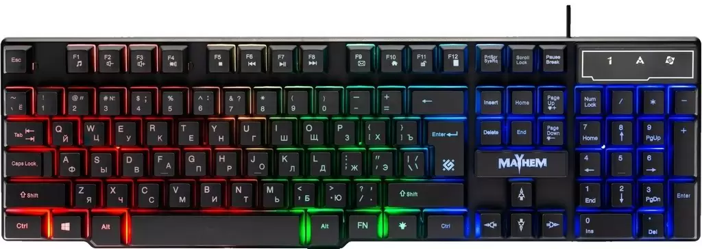 Tastatură Defender Mayhem GK-360DL, negru