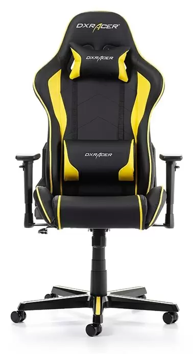 Компьютерное кресло DXRacer GC-F08-NY, черный/желтый