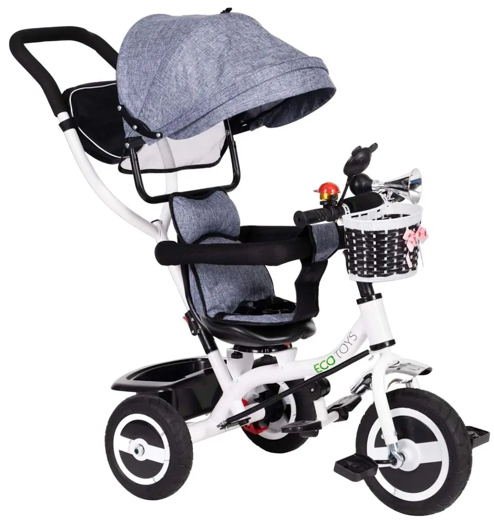 Bicicletă pentru copii Ecotoys JM-066-9L, gri