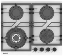Plită incorporabilă cu gaz Vesta BH6060ICG/W, alb