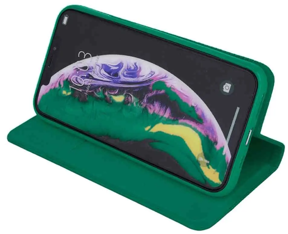 Чехол WOO Shell Flip Nylon Xiaomi Redmi Note 14 5G (WOOCSFNYXRN14GR), зеленый