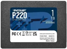 SSD накопитель Patriot P220 2.5" SATA, 1TB