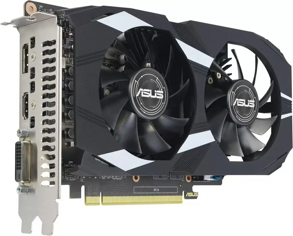 Видеокарта Asus GeForce GTX1650 4GB GDDR6 Dual EVO OC