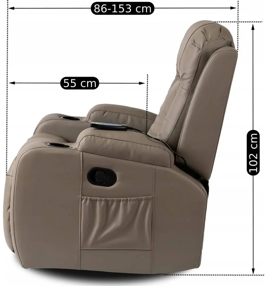 Fotoliu Mebel Elite Box, gri