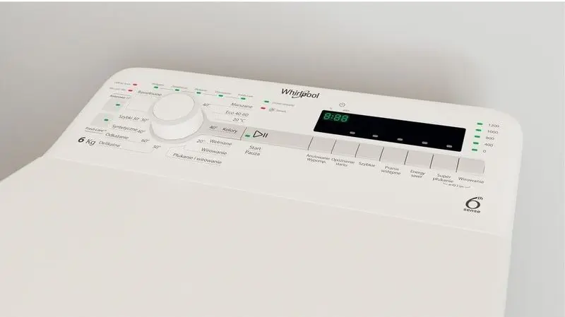 Maşină de spălat rufe Whirlpool TDLR 6240S PL/N, alb