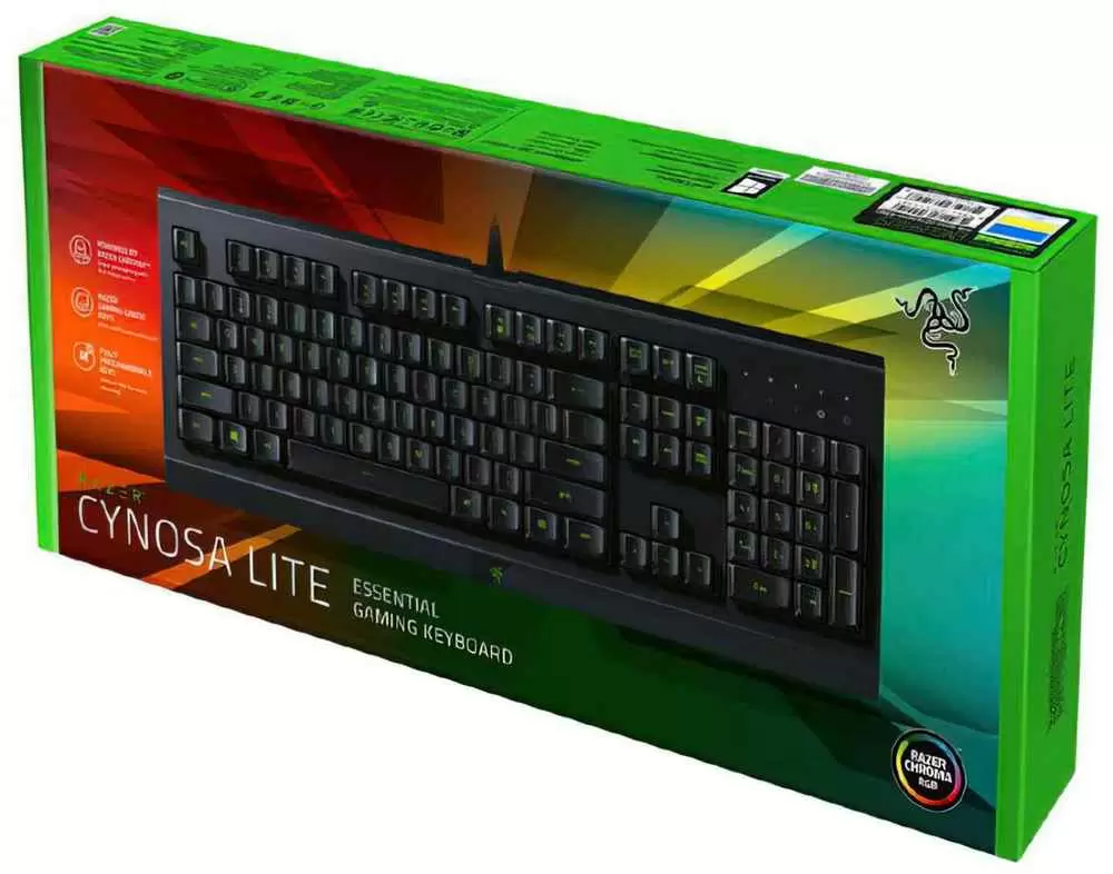 Tastatură Razer Cynosa Lite Chroma RU, negru