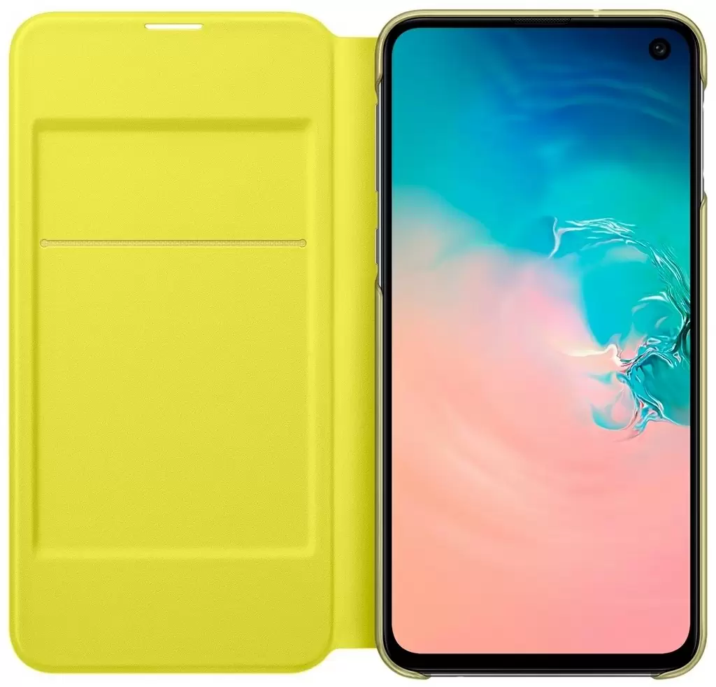 Husă de protecție Samsung Led Flip Wallet Galaxy S10E, alb