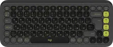 Tastatură Logitech POP ICON, negru/verde pe tehnoparc.md Tastatură Logitech POP ICON, negru/verde