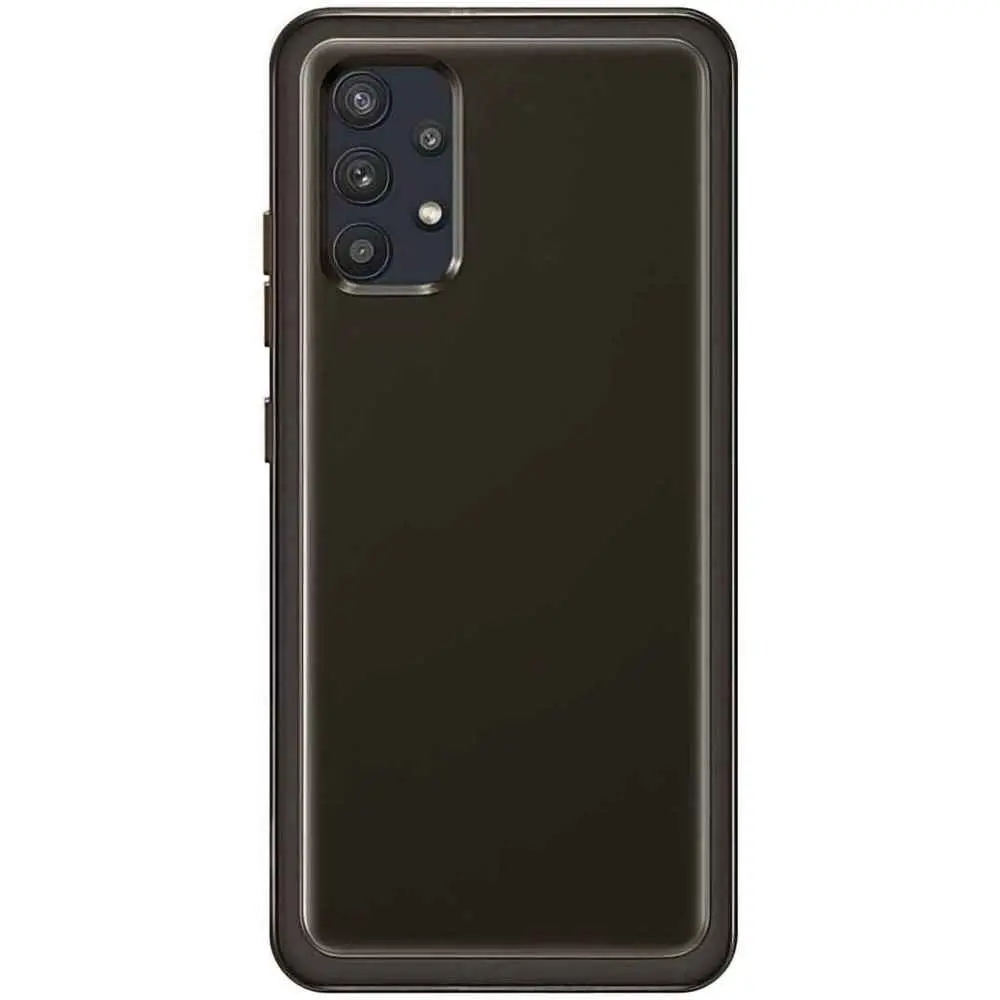 Чехол Samsung Soft Clear Cover Galaxy A32, черный на tehnoparc.md Чехол Samsung Soft Clear Cover Galaxy A32, черный