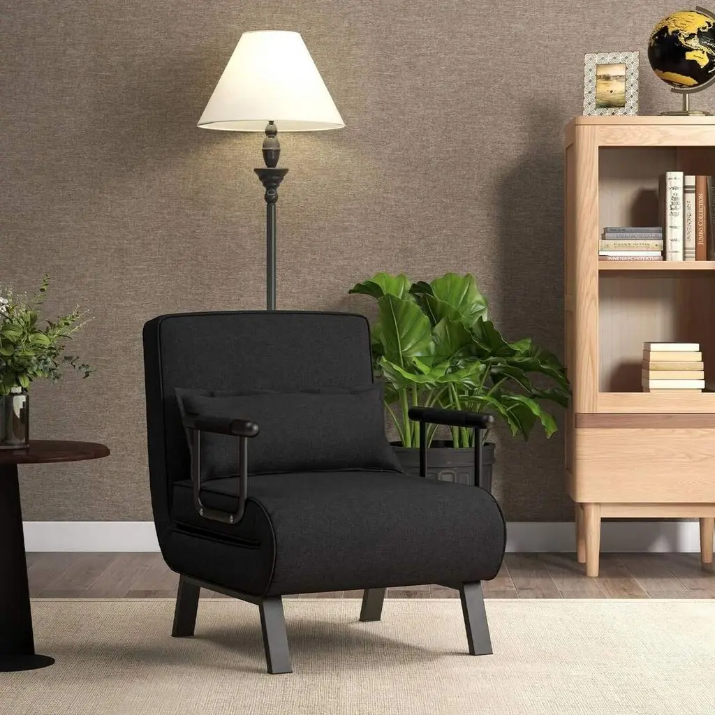 Fotoliu Costway HV10417HS, negru