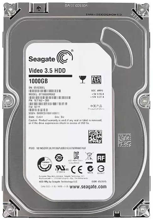 Жесткий диск Seagate Video 3.5" ST1000VM002, 1ТБ