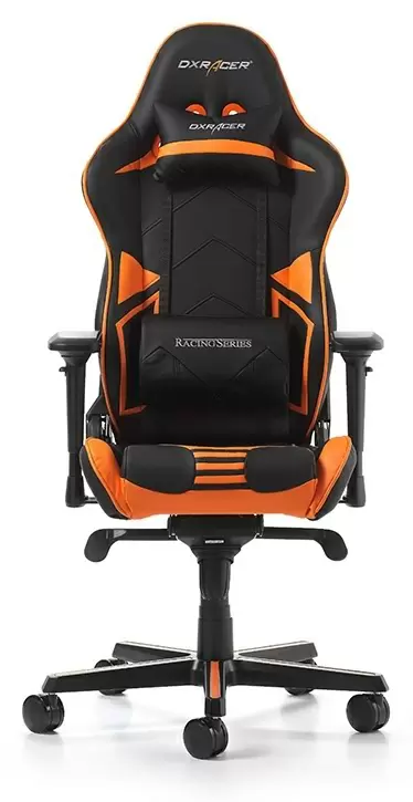 Компьютерное кресло DXRacer GC-R131-NO, черный/оранжевый