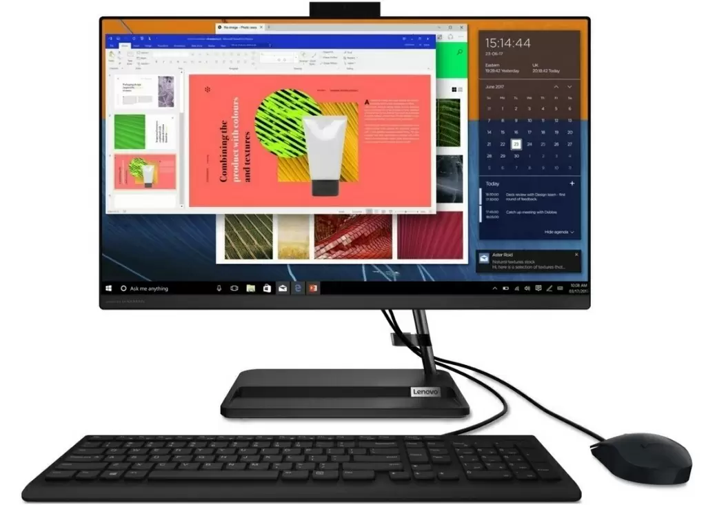 Моноблок Lenovo IdeaCentre 3 24ALC6 (23.8"/FHD/Ryzen 5 7530U/8GB/512GB), черный