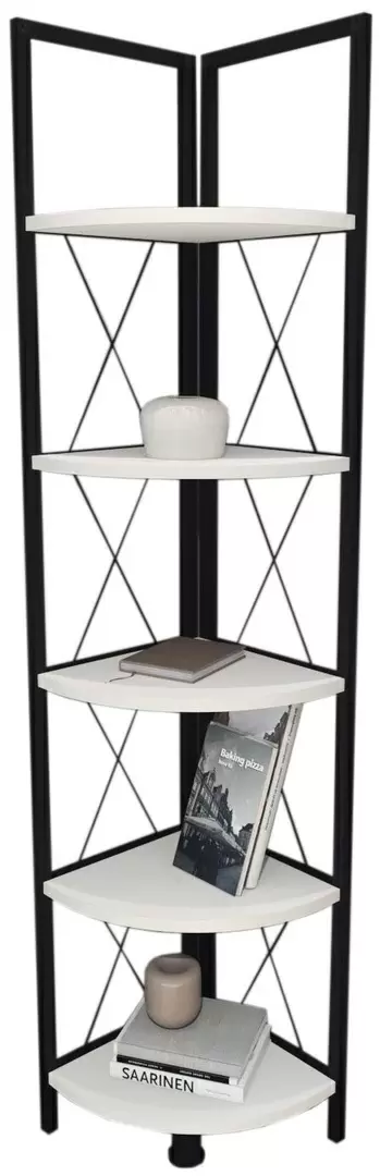 Стеллаж Fabulous 5 Shelves, белый/черный