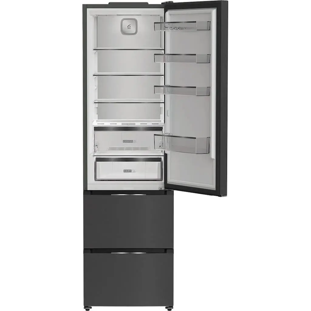 Холодильник Whirlpool HKF 6353 XBR6E, черный/нержавеющая сталь
