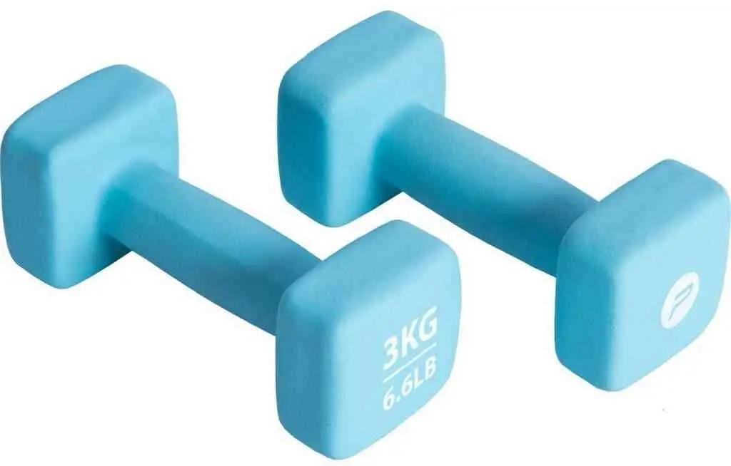 Halteră Pure Neopren Dumbbell Set 2x3kg, albastru deschis pe tehnoparc.md Halteră Pure Neopren Dumbbell Set 2x3kg, albastru deschis
