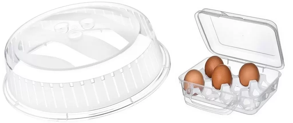 Capac pentru cuptor cu microunde + container pentru oua Dunya 10506/VS05943