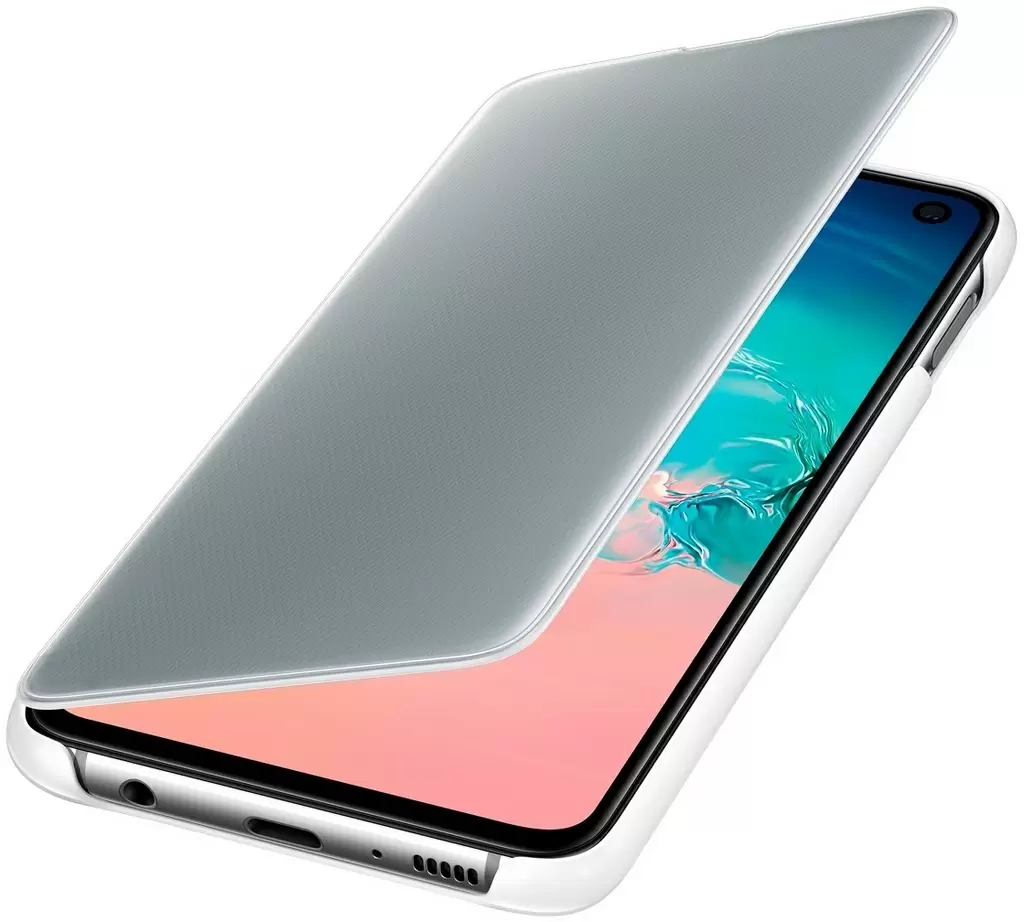 Чехол Samsung Clear View Cover Galaxy S10E, белый