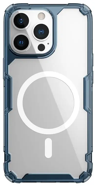 Чехол Nillkin Apple iPhone 13 Pro Max Ultra thin TPU Nature Pro Magnetic, синий
