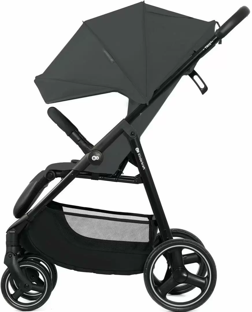 Cărucior KinderKraft Stroller Trig 3, gri granit