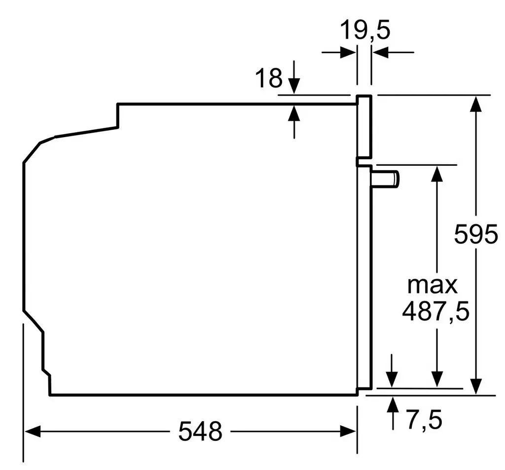 Электрический духовой шкаф Bosch HBG632BW1S, белый