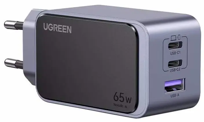 Зарядное устройство Ugreen Nexode Air 65W 35042, серый