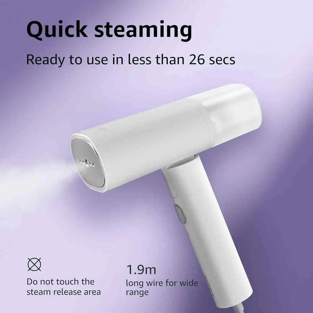 Aparat manual de călcat cu aburi Xiaomi Handheld Garment Steamer, alb