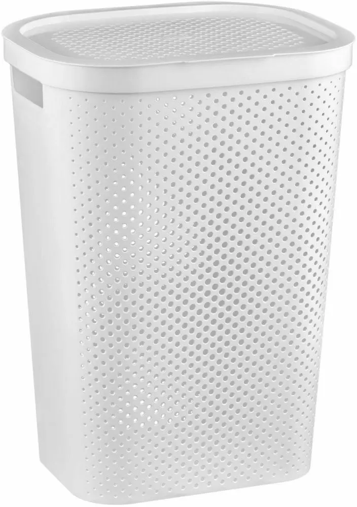 Coș pentru rufe Curver Infinity Recycled 60L, alb