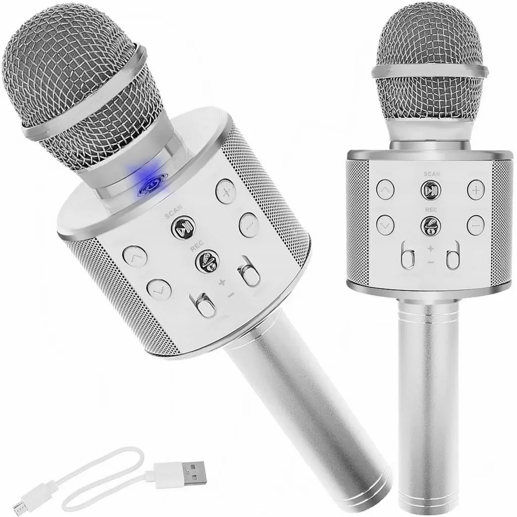 Микрофон Izoxis 22188, серебристый