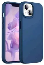 Husă de protecție Helmet Case Silicone Soft Touch iPhone 14 (HMTCLSIP14BL), albastru pe tehnoparc.md Husă de protecție Helmet Case Silicone Soft Touch iPhone 14 (HMTCLSIP14BL), albastru
