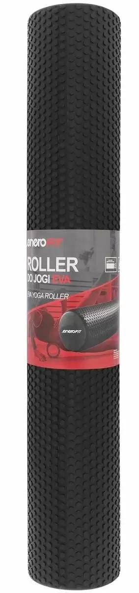 Role pentru masaj Enero Roller Fitness Yoga 15x60cm, negru