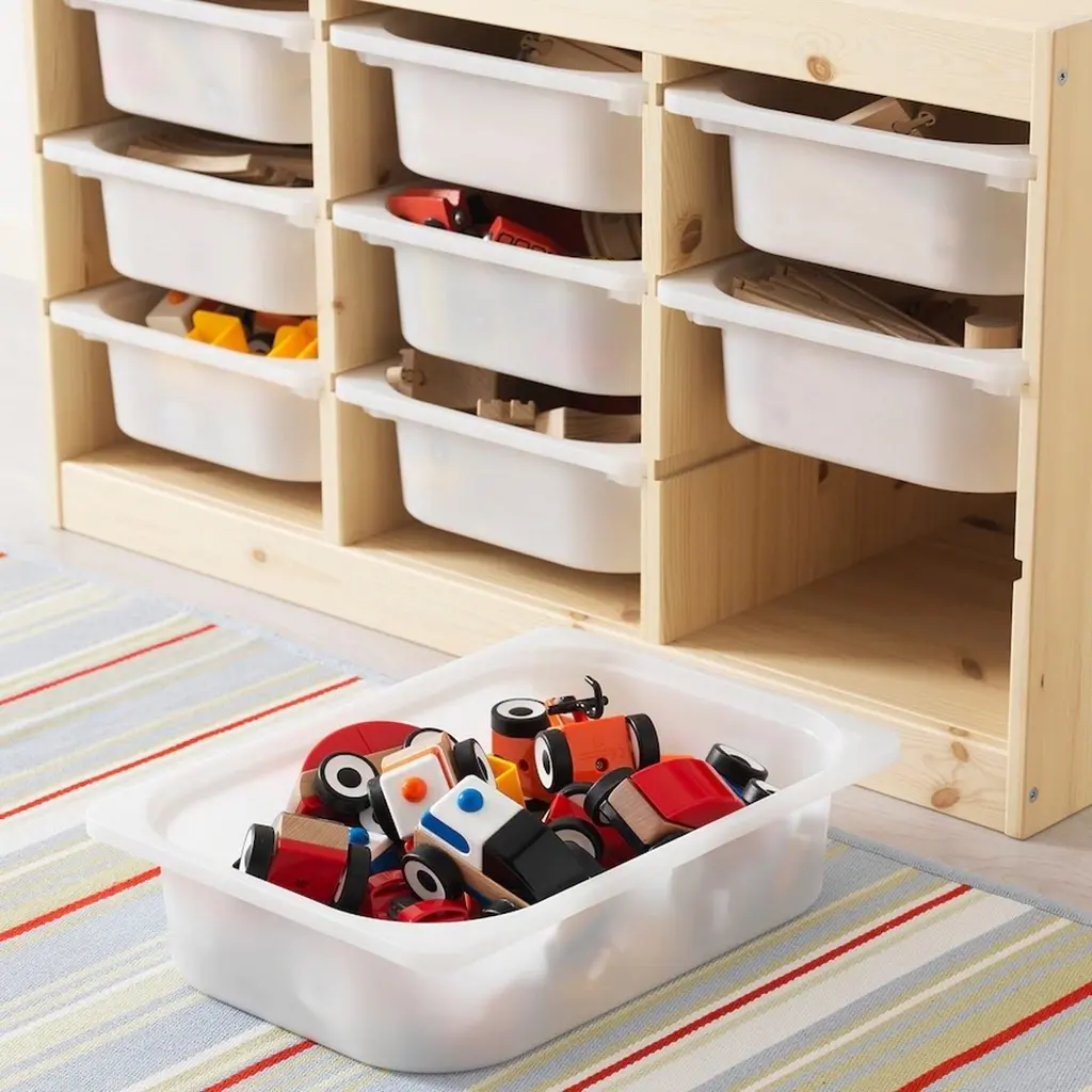 Etajeră cu containere IKEA Trofast 93x44x52cm, pin alb/alb pe tehnoparc.md Etajeră cu containere IKEA Trofast 93x44x52cm, pin alb/alb