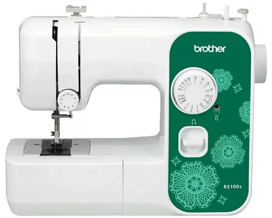 Швейная машинка Brother RS100S, белый/зеленый