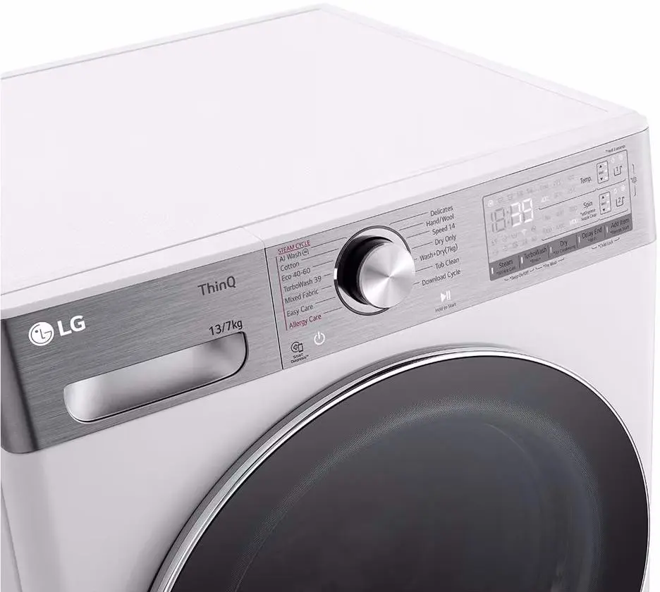 Maşină de spălat rufe LG F4DR913P3WA, alb