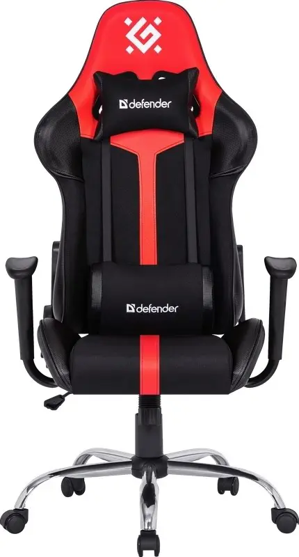 Геймерское кресло Defender Racer, черный/красный на tehnoparc.md Геймерское кресло Defender Racer, черный/красный
