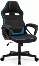 Геймерское кресло SENSE7 Knight Fabric, черный/синий