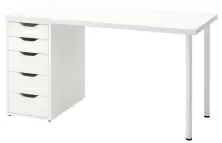 Masă de birou IKEA Lagkapten/Alex 140x60cm, alb