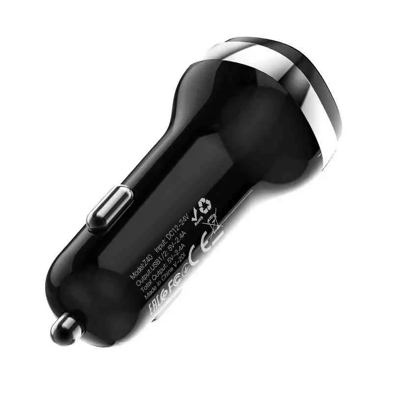 Încărcător auto Hoco Z40 Superior + Micro, negru