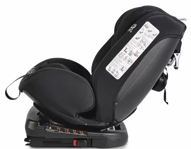 Scaun auto Moni Serengeti Isofix, negru