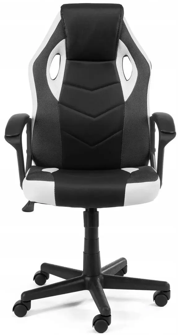 Scaun gaming Akord F4G FG-19, alb/negru pe tehnoparc.md Scaun gaming Akord F4G FG-19, alb/negru