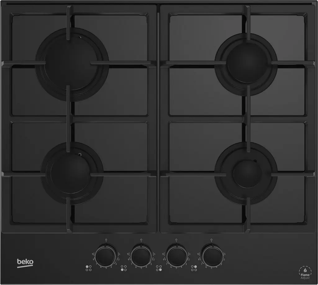 Газовая панель Beko HILG64325SDX, черный